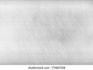 Texture Of The White Plastic Surface With Scratches.