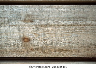 Texture Of Wooden Beam. Close Up.
