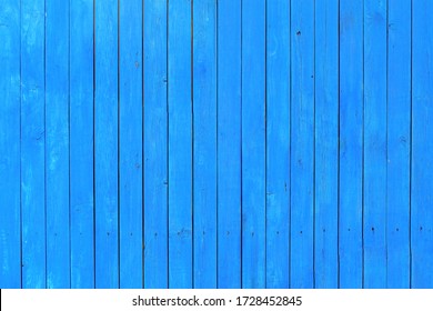 Texture of a wooden fence painted with blue paint. - Powered by Shutterstock