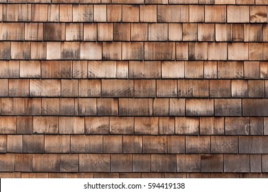 Texture of wooden tile roof