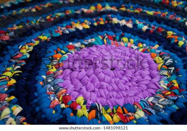 Texture Woven Mat Fabric Ribbons Closeup Stock Photo Edit Now