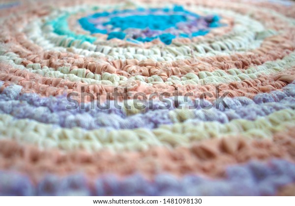 Texture Woven Mat Fabric Ribbons Closeup Stock Photo Edit Now