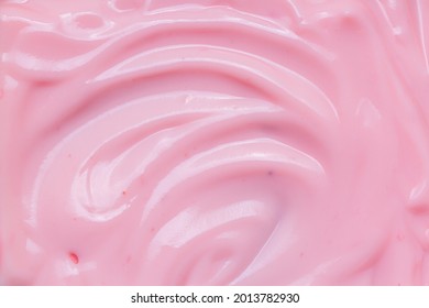 texture, yoghurt, macro,close up pink creamy homemade blueberries or strawberries yogurt texture background