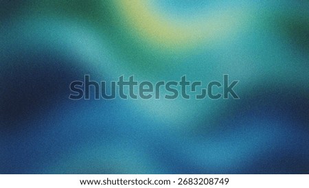 A textured abstract background featuring a gradient of deep blues, teals, and hints of yellow, creating a moody and atmospheric feel.