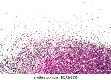 Textured Background With Purple Glitter Sparkle On White