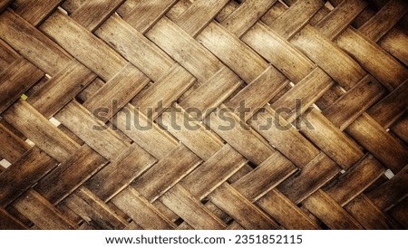 Textured Background Woven From Palm Leaves.