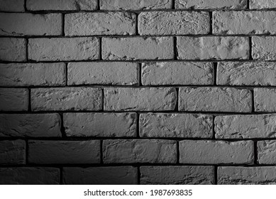 Textured Brick White Wall, Clinker Tiles Rectangular.