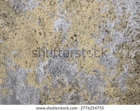 Textured facade displaying subtle interplay of distressed ochre hues and exposed gray aggregates