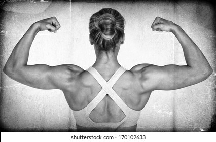 Textured Female Body Builder