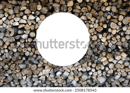 textured firewood background of chopped wood for kindling and heating the house. a woodpile with stacked firewood. the texture of the birch tree.curly texture of chopped firewood