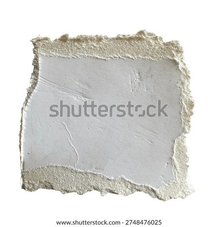 Textured gray square with irregular edges rough