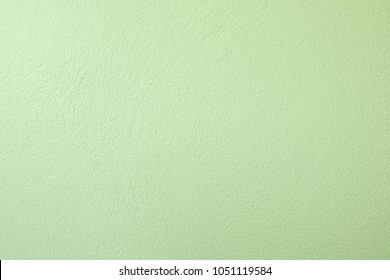 Textured Of Green Pastel Cement Concrete Wall. 