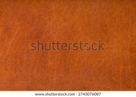 Textured leather background,  medium brown surface