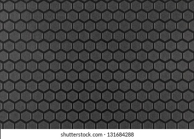 textured metallic surface with a hexagonal pattern