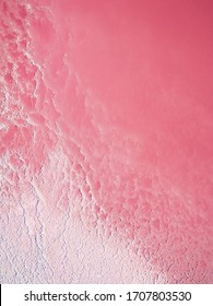 Textured patterns in the Pink lake in Kalbarri Western Australia Hutt Lagoon