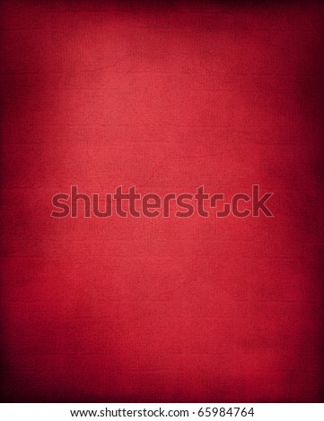 A textured red background with a subtle screen pattern.