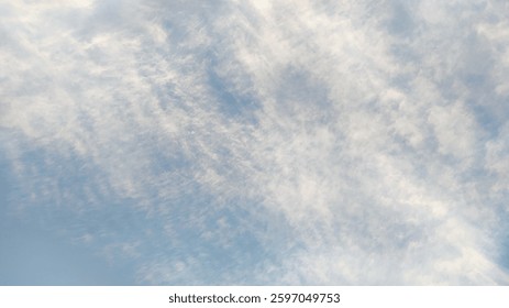 Textured Sky with Thin Clouds Beackground 