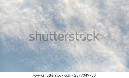 Textured Sky with Thin Clouds Beackground 