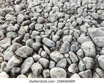 Textured Of Small River Rock Background Stock