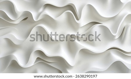 A textured white abstract background featuring flowing waves, creates depth and evokes feelings of
