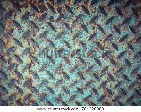 Textures checker plate and rusty