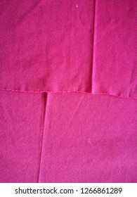 Textures and patterns of pink tablecloths