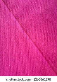 Textures and patterns of pink tablecloths