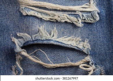 Textures Ripped Jeans Background.