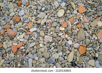 Textures Of Rocks On A French River