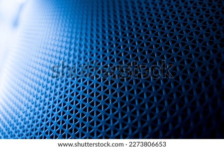 Textures of the speaker with a metal perforated grille