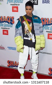 Teyana Taylor - Arrives At The 2019 SHAQ FUN HOUSE On February 1st, 2019 In Atlanta Georgia USA