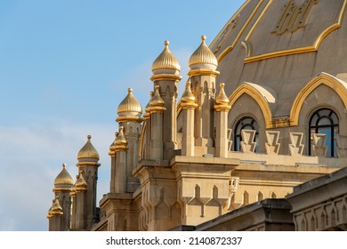 Tezepir Mosque in Baku. Islamic buildings in Azerbaijan. - Shutterstock ID 2140872337