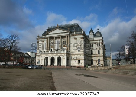 Similar – Image, Stock Photo Column with Schwerin city castle in the background