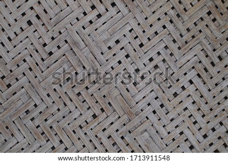 Thai basketwork texture. Basketwork. Old basketwork texture for background. Handmade work.