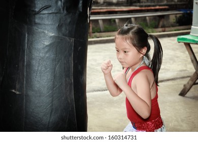 Thai boxing girl