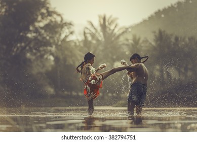 Thai Boxing At The River