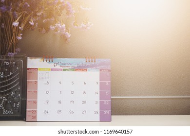 Thai Calendar With Dried Flowers On Desk, Long Time No See You