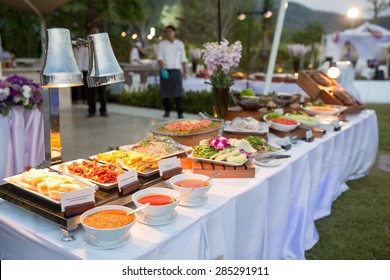 Thai Dessert On Buffet Line