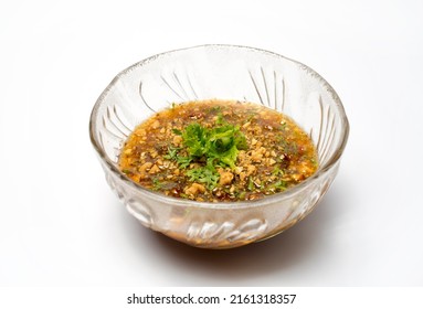 Thai Dipping Sauce In A Glass Cup