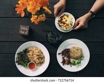 Thai Food Flatlay Photography