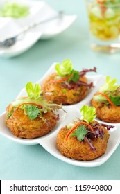 Thai Food Fried Fish Cake (Tod Mun Pla)