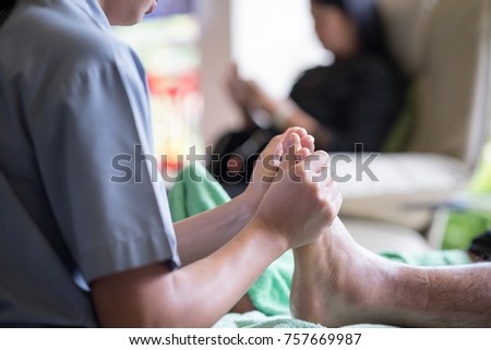Thai foot massage.