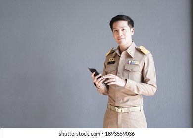 Thai Government Officials In Official Uniform