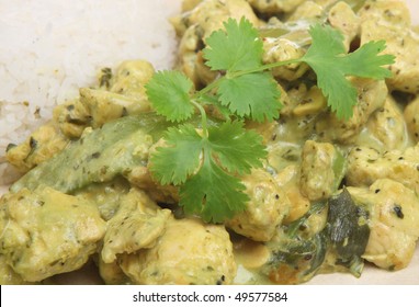 Thai Green Chicken Curry With Jasmine Rice