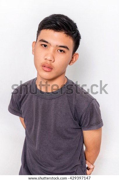 Thai Handsome Boy Short Hair Style Royalty Free Stock Image