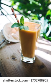 Thai Iced Milk Tea In Glass