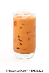 Thai Iced Tea. Milk Tea. Isolated