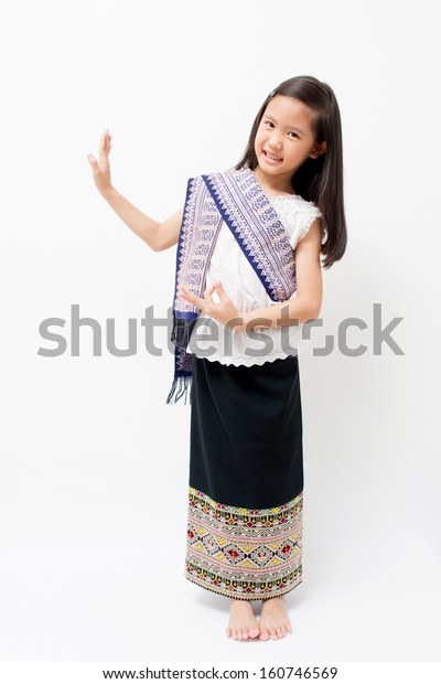 Thai Little Girl Traditional Dancing Stock Photo (Edit Now) 160746569 Traditional Thai Dancing