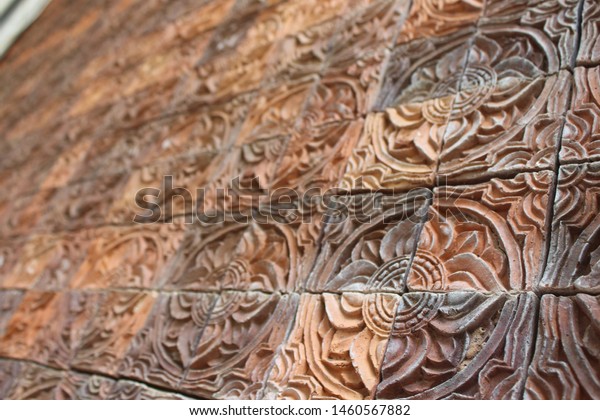 Thai Patterned Tiles Used Decorate Walls Stock Photo Edit Now