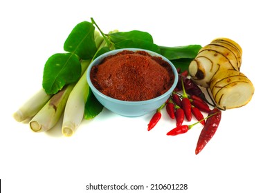 Thai Red Curry Paste  With Ingredient